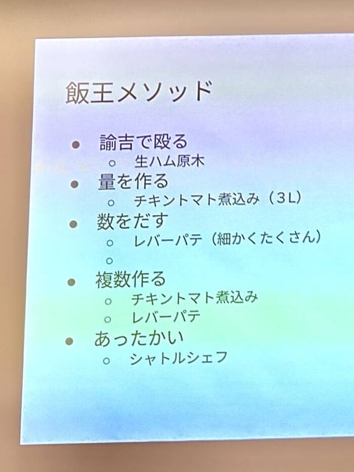 kishima さんの飯王メソッド